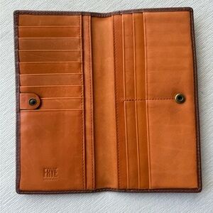 Frye Cognac Leather Wallet